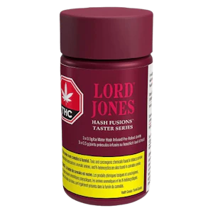 Lord Jones - Hash Fusions Taster Series 3 x 0.5g Infused Pre-Rolls