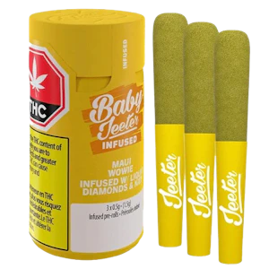 Jeeter - Jeeter Maui Wowie 3 x 0.5g Liquid Diamond Infused Pre-rolls