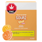 Multipack of 10, Fully Blasted Peach Orange 1:1 THC | CBD 1 x 10mg Soft Chews
