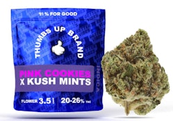 THUMBS UP - Pink Cookies x Kush Mint 28g Dried Flower