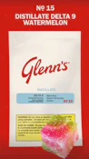Glenn's - No.15 Delta 9 Distillate-Watermelon 1 Pack Soft Chew