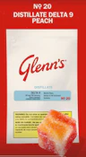 Glenn's - No.20 Distillate Delta 9 - Peach 1 Pack Soft Chew