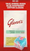 Glenn's - No.23 True Hybrid Rosin - Blue Raspberry Cotton Clouds 1 Pack Soft Chew