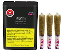 Green Apple 3 x 0.5g Diamond Infused Pre-Rolls