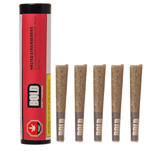 BOLD - Melted Strawberries 5 x 0.4g Diamond Infused Pre-Rolls