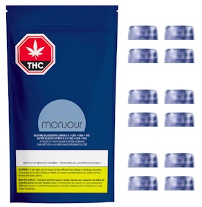 Monjour - Bedtime Blueberry Lemon Multi-Pack CBD:CBN:THC Gummies | 12-Pack
