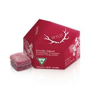 Wyld - Multipack of 10, Wyld Raspberry THC (100mg THC) Soft Chews