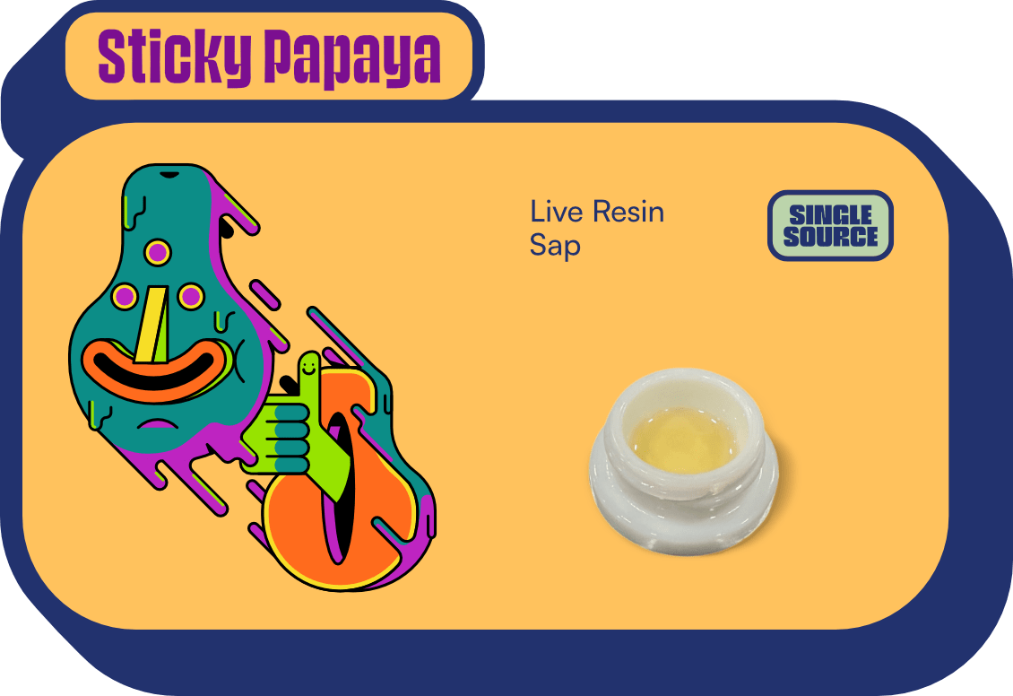 Terra Labs Sticky Papaya Live Resin Sap 1g