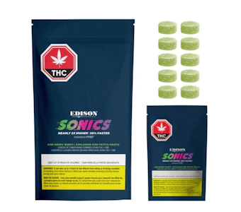 Edison - KIWI BERRY BURST 1:1 CBD:THC MULTIPACK NANO CHEWS - 10