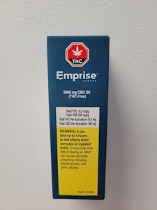 iNaturally Organic Inc - Emprise 6000mg CDB Oil (THC Free) 30mL