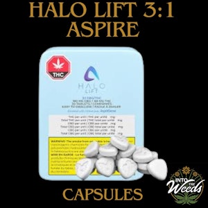 Aspire - Halo Lift 3:1 CBG:THC Capsules - 30 x 2mg