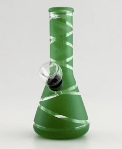 JJ Trading INC - 6" Glass Water Pipe - Green