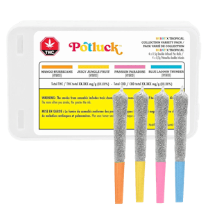 Potluck - Tropical X Burst Collection Variety 4 x 0.5g Infused Pre-Rolls