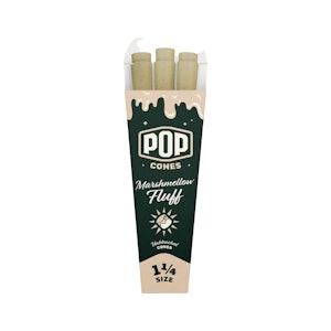 SMOKE ARSENAL - POP CONES 1 1/4 Unbleached Flavour Cones - Marshmallow Fluff