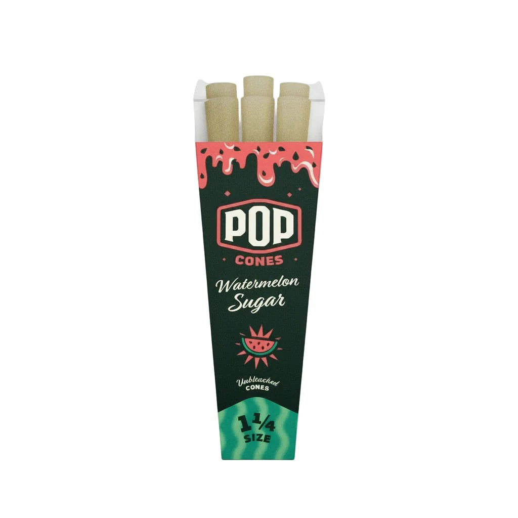SMOKE ARSENAL - POP CONES 1 1/4 Unbleached Flavour Cones - Watermelon Sugar Main Image