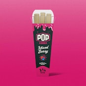 POP CONES 1 1/4 Unbleached Flavour Cones - Mixed Berry