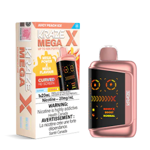 KRAZE MEGA X - Juicy Peach Ice - 48K Puffs - 20mg/ml