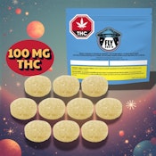 Space Tokens Platinum Blueberry Live Rosin Indica Multi Pack 10x1 Pack Soft Chews