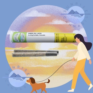 Weathered Islands Craft Cannabis - SUNRISE CBG DOGWALKER - WEATHERED ISLAND - 2X0.35G