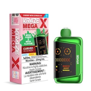 Pacific Smoke International - Kraze Mega X - Cherry MTN Citrus Ice 20mg 20ml