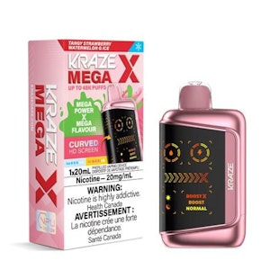 Pacific Smoke International - Kraze Mega X - Tangy Strawberry Watermelon G Ice 20mg 20ml