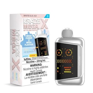 Pacific Smoke International - Kraze Mega X - White G.B. Ice 20mg 20ml