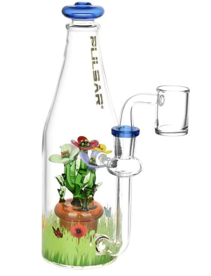Humble and Fume - Pulsar Flower Garden Bottle Rig - 8.5" Main Image
