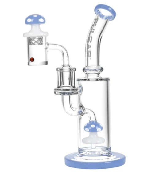 Humble and Fume - Pulsar Shroom Rig Set w/ Carb Cap - 8.5" Blue Main Image