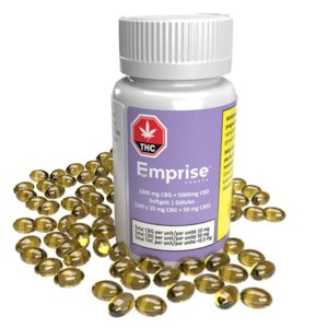 Emprise Canada - Emprise - 1000 mg CBG + 5000mg CBD Softgels (100pc)