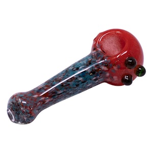 Maple Craft - Red Spotted Glass Pipe - 4.5 Inches