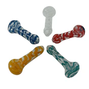Pattern Dyeing Glass Pipe - 3 Inches