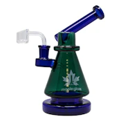 The Earth Series - Teal Goddess Dab Rig - 9 Inches