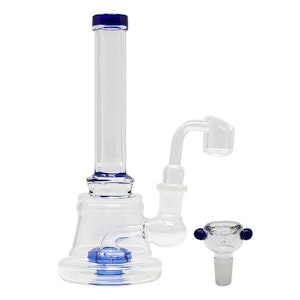Maple Craft - Blue Disk Percolator Dab Rig - 7 Inches