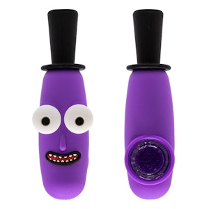 Maple Craft - Purple Jumbo Eyed Silicone Pipe - 4 Inches
