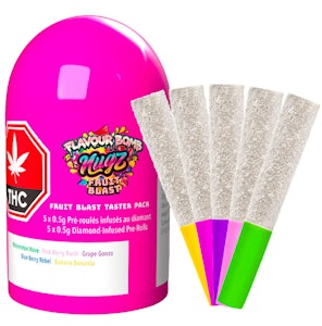 Nugz - Flavour Bomb 40 Fruit Blast Diamond Infused Pre-Rolls | 5x0.5g