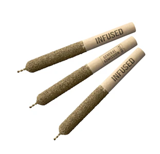 General Admission - GENERAL ADMISSION - PEACH RIZZ DISTILLATE INFUSED PRE-ROLLS - 1.5 GRAM - 3PK