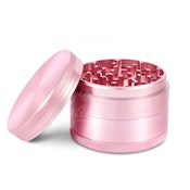 CANNA CRUSHER 63 MM 4 PART GRINDER WITH CARVED TOP - Pink