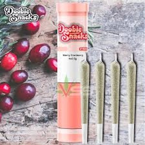 BudNked - Doobie Snacks - Merry Cranberry - 4x0.5g