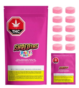 SHRED'EMS - SHRED'EMS CRAZY CREAM SODA MAX10 PARTY PACK CHEWS - 10
