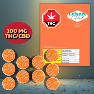 Leisure Club - Tangerine Splash Live Rosin VIP - Sativa Multi Pack 10x1 Pack Soft Chews