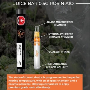 1Above - Juice Bar Rosin Aio 0.5g Disposable Pens(LARANJAZZ)