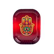 Hamsa Rolling Tray - Red