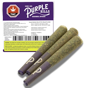 Purple Hills - Sunset Sherbet Ultra Hi THC Infused Pre-Roll 3x0.5g Resin