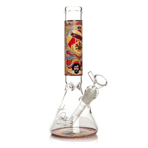 Cheech & Chong Glass - ACC - Cheech & Chong Glass - 420 Mind Meld Beaker Base Water Pipe - 10"