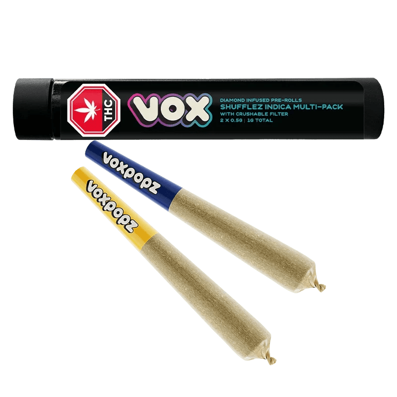 Vox | Shufflez Indica Multi-Pack Diamond Infused | 2x0.5g Pre-Roll