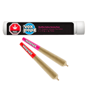 Vox - Vox Popz | Shufflez Sativa Diamond Infused | 2x0.5 Pre-Roll