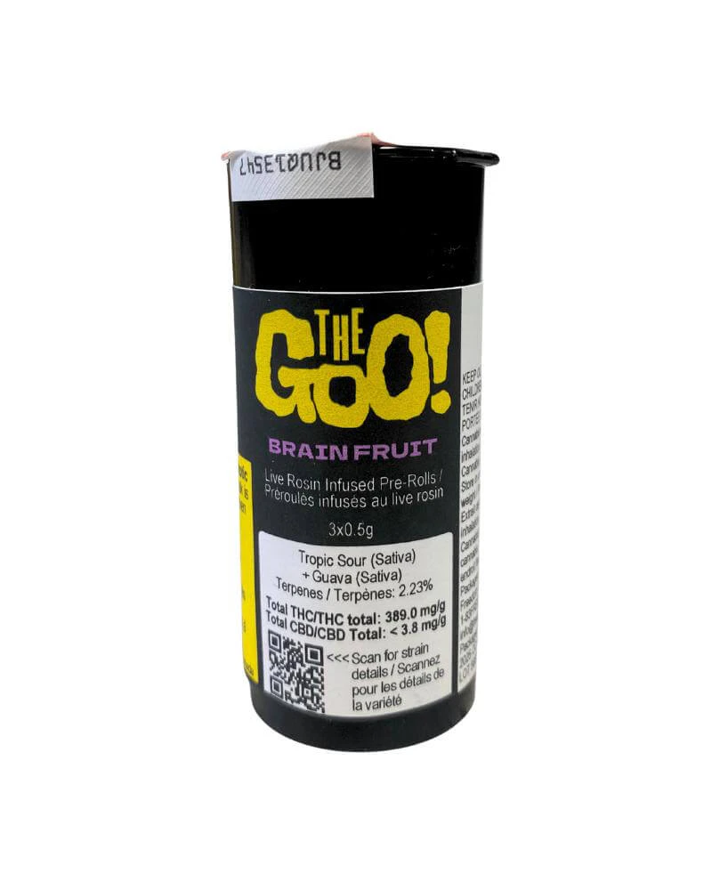 The Goo! - Brain Fruit 3 x 0.5g Live Rosin Infused Pre-Rolls Main Image