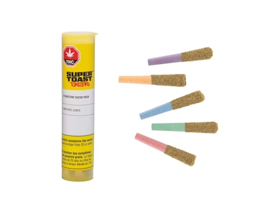 Super Toast - Toasters Taster Pack 5 x 0.5g Kief Coated and Distillate Infused Pre-Rolls by Super Toast