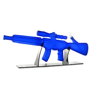 Yolo Cannabis - Managment Corp - 24" Thunderstrike Frosted Glass Bong