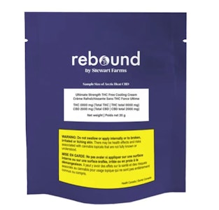 Rebound by Stewart Farms - Rebound - Arctic Heat CBD 5000 Ultimate Strength Cooling Cream (Sample Size)